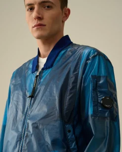 Fashion C.P. Company 50 Fili Gum Mixed Explorer-Jakke Agave Gron