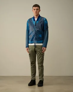 Fashion C.P. Company 50 Fili Gum Mixed Explorer-Jakke Agave Gron