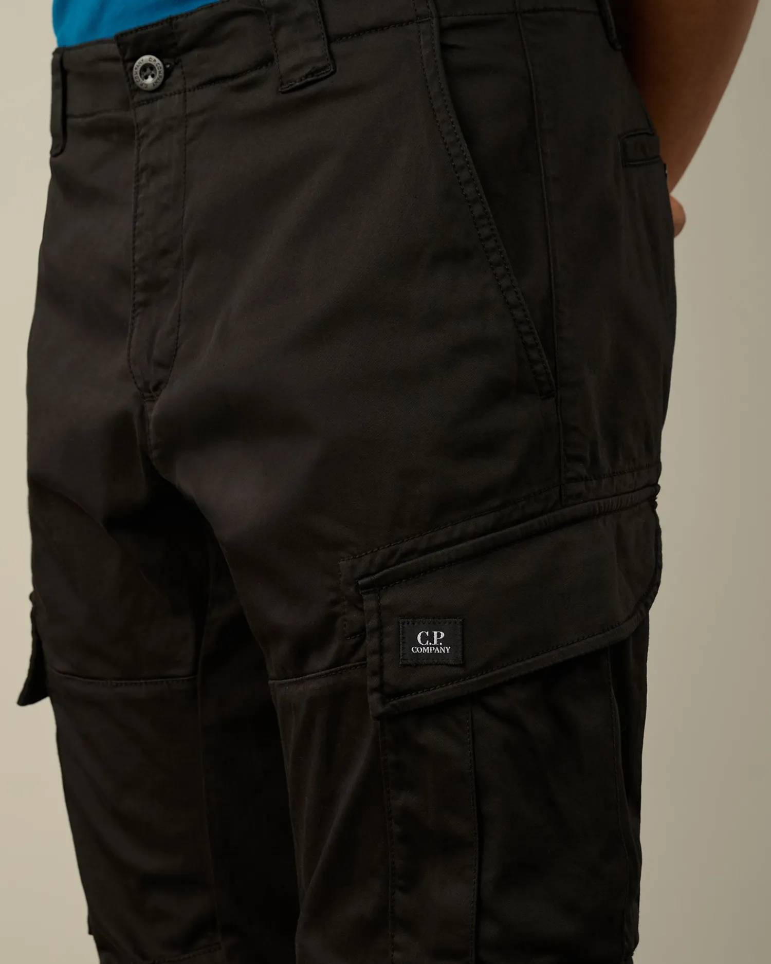 Fashion C.P. Company 50 Fili Lose Bukser Mood Indigo-Blue