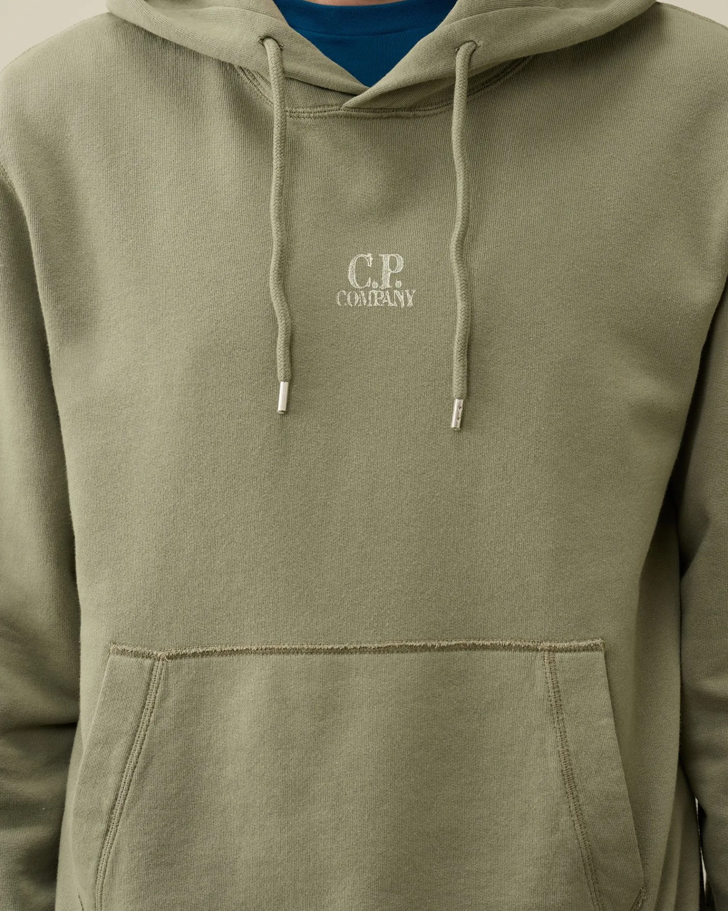 Sale C.P. Company 30/1 Fleece Artisanal Haettetroje Agave Gron
