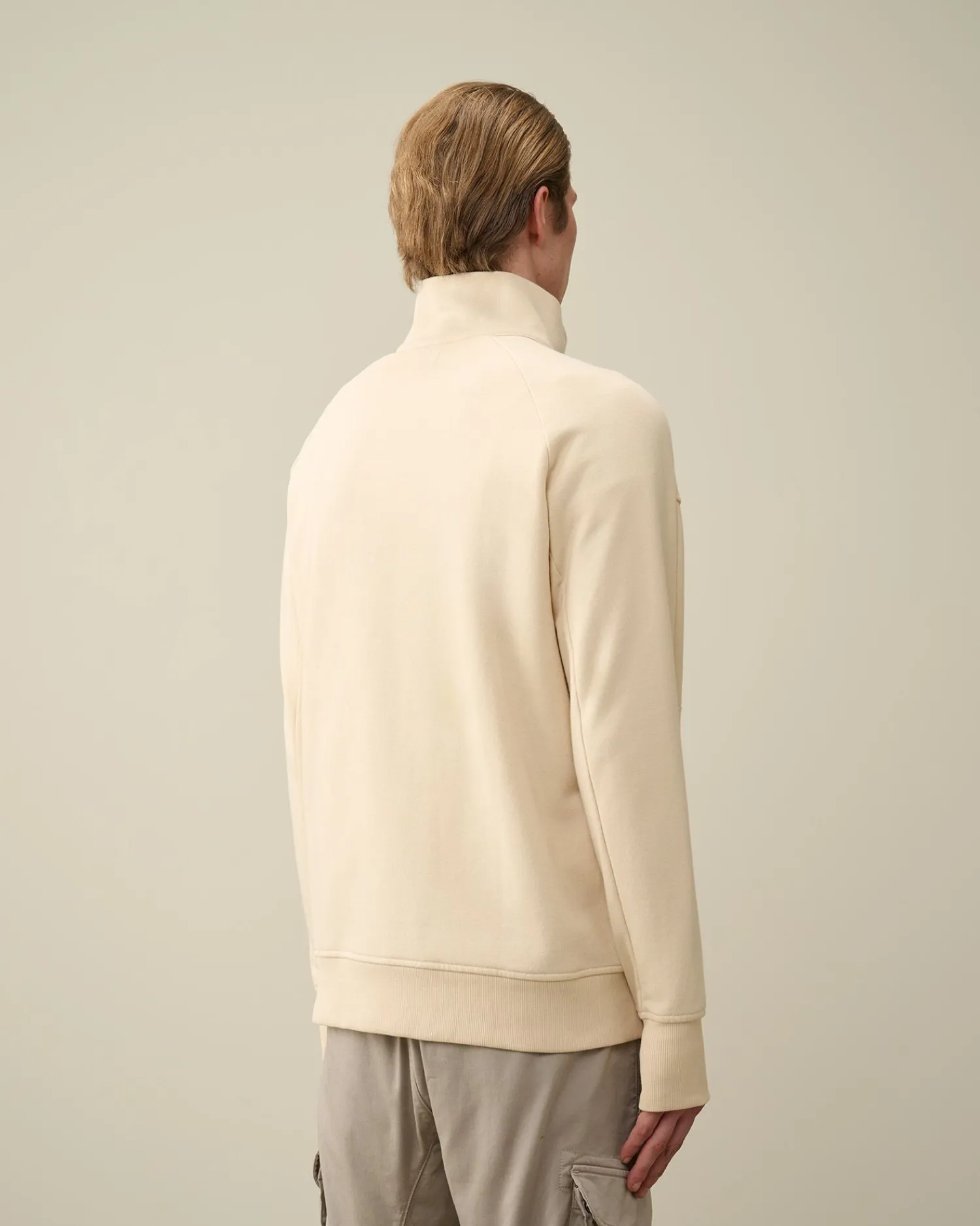 Online C.P. Company 30/1 Fleece Artisanal Haettetroje Stovregn Gra