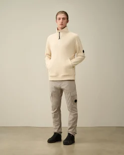Online C.P. Company 30/1 Fleece Artisanal Haettetroje Stovregn Gra