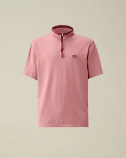 Fashion C.P. Company 30/1 Jersey Afslappet Grafisk T-Shirt Rod Knop