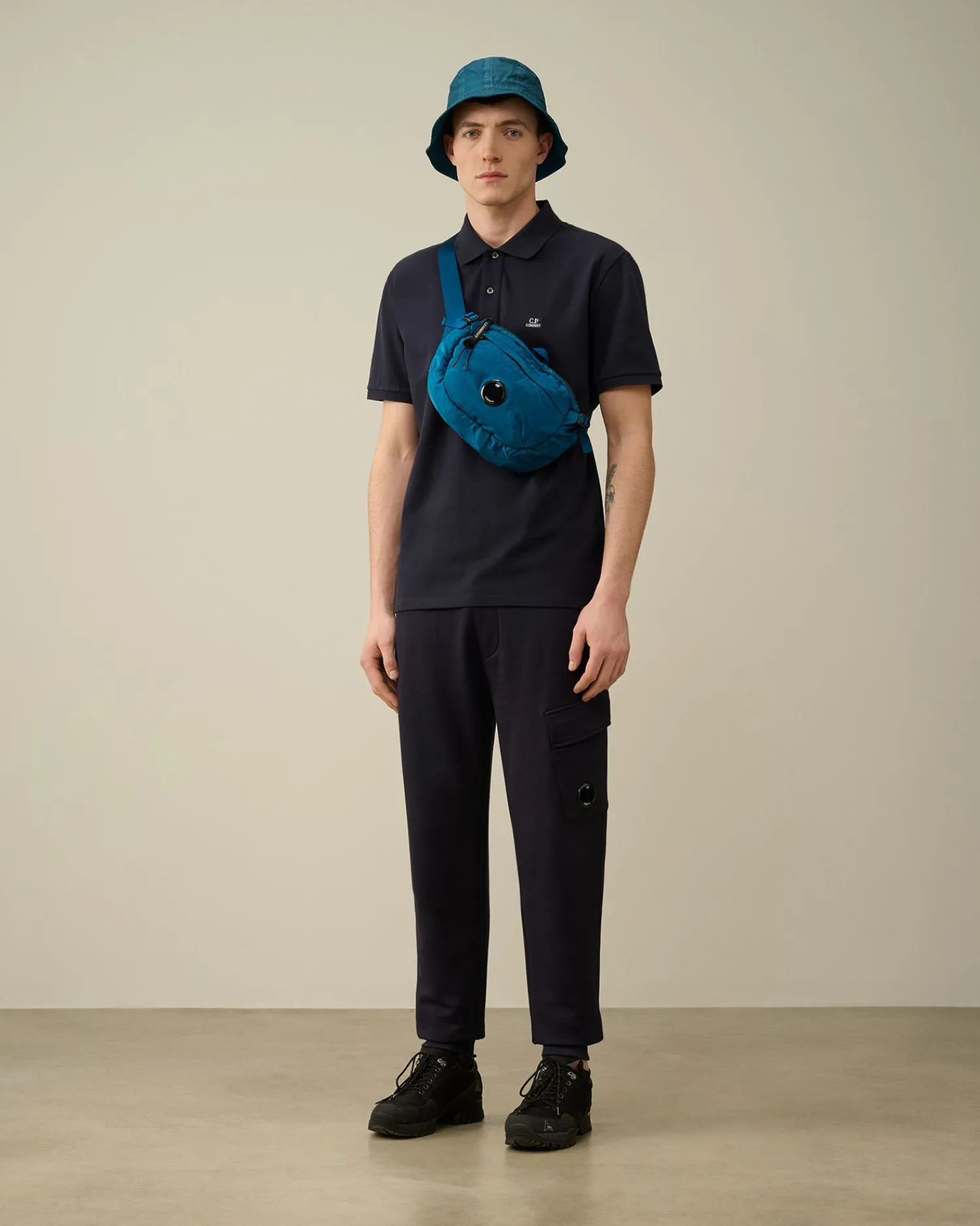 New C.P. Company 24/1 Jersey Artisanal Card T-Shirt Agave Gron