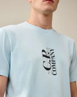 Store C.P. Company 24/1 Jersey Artisanal Logo T-Shirt Agave Gron