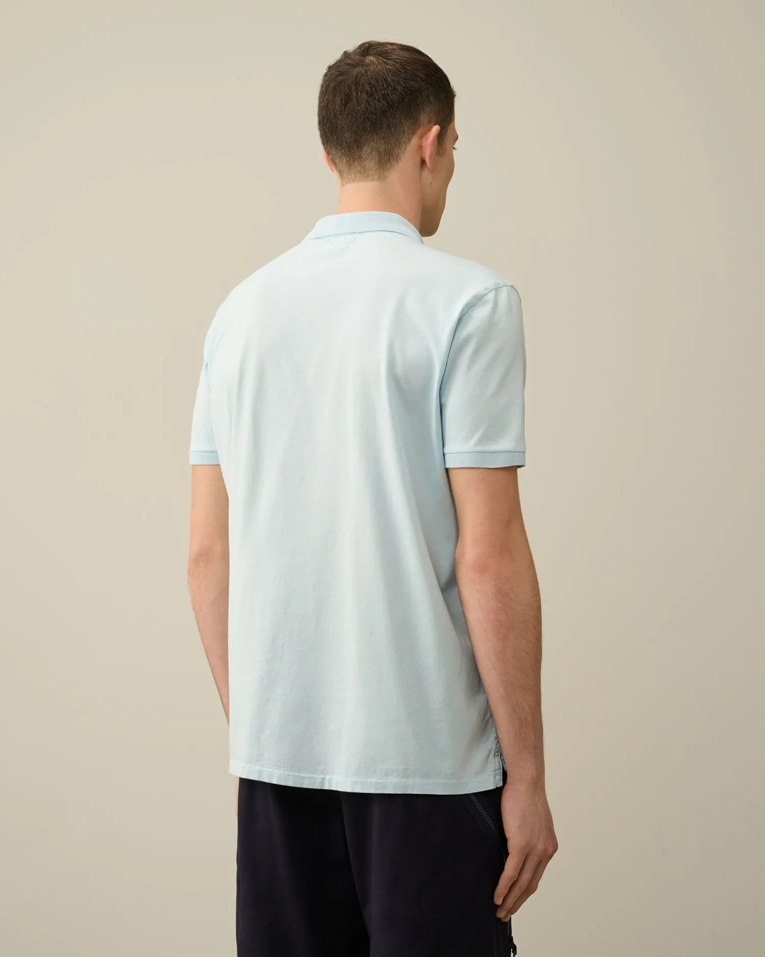 Sale C.P. Company 20/1 Jersey Boxy Logo T-Shirt Gaze Hvid