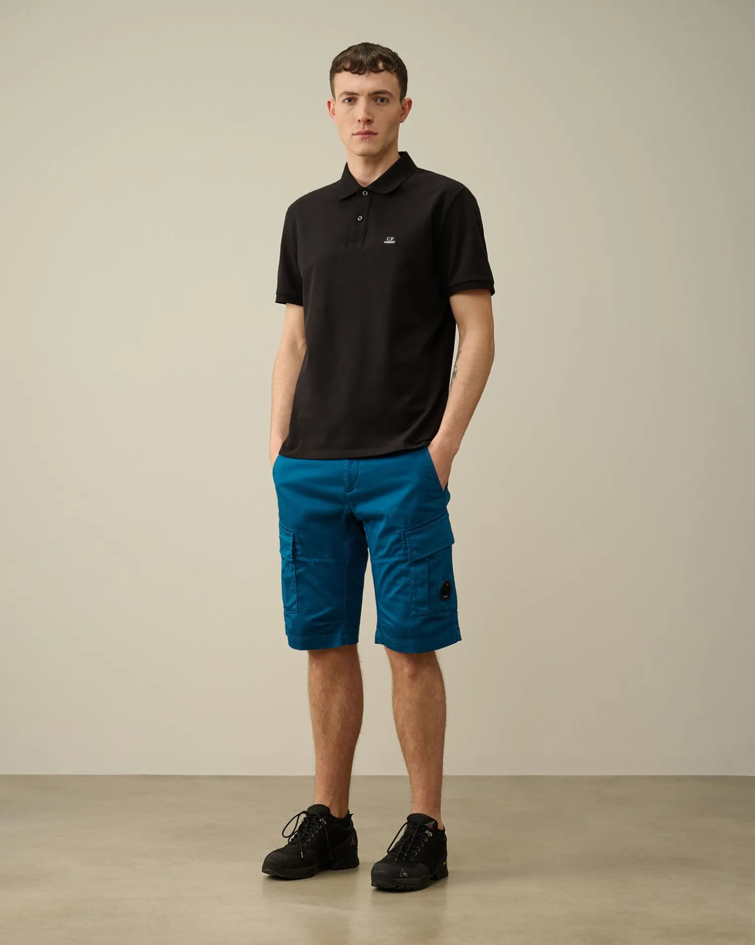 Online C.P. Company 30/1 Jersey British Sailor T-Shirt Stovregn Gra