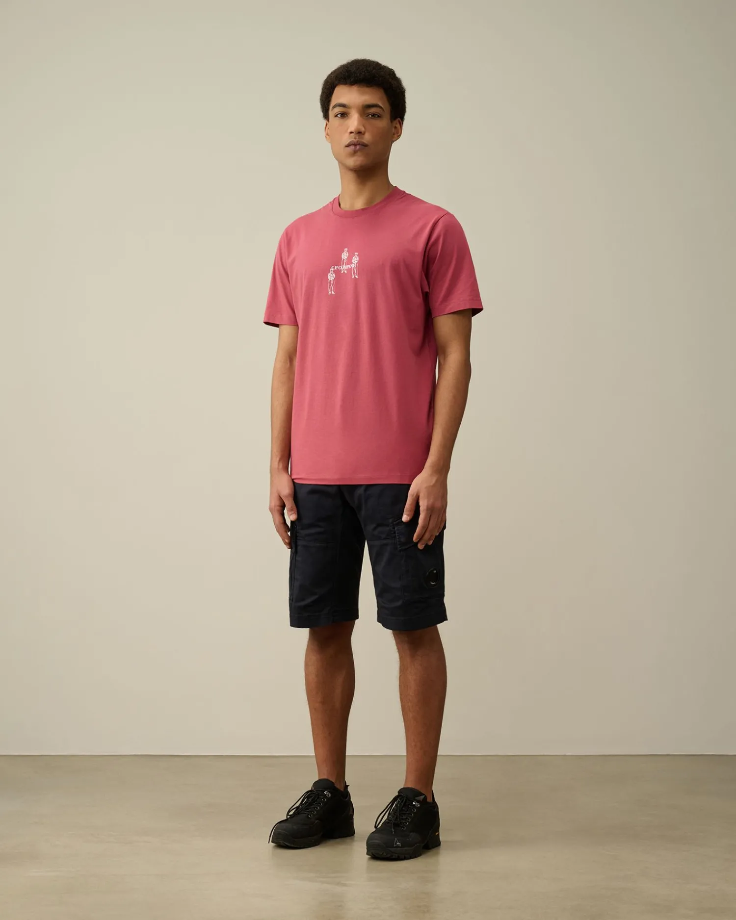 Flash Sale C.P. Company 30/1 Jersey Goggle T-Shirt Stovregn Gra