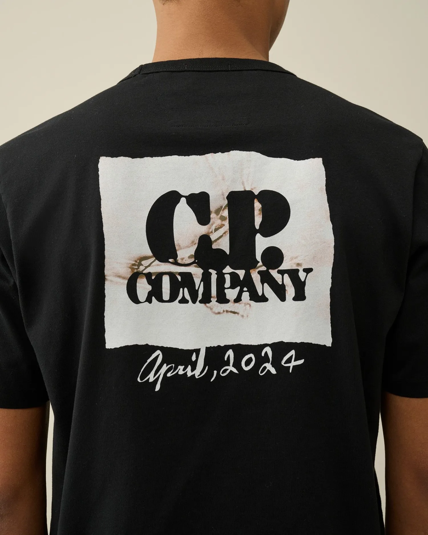 Online C.P. Company 30/1 Jersey Grafisk T-Shirt Sort