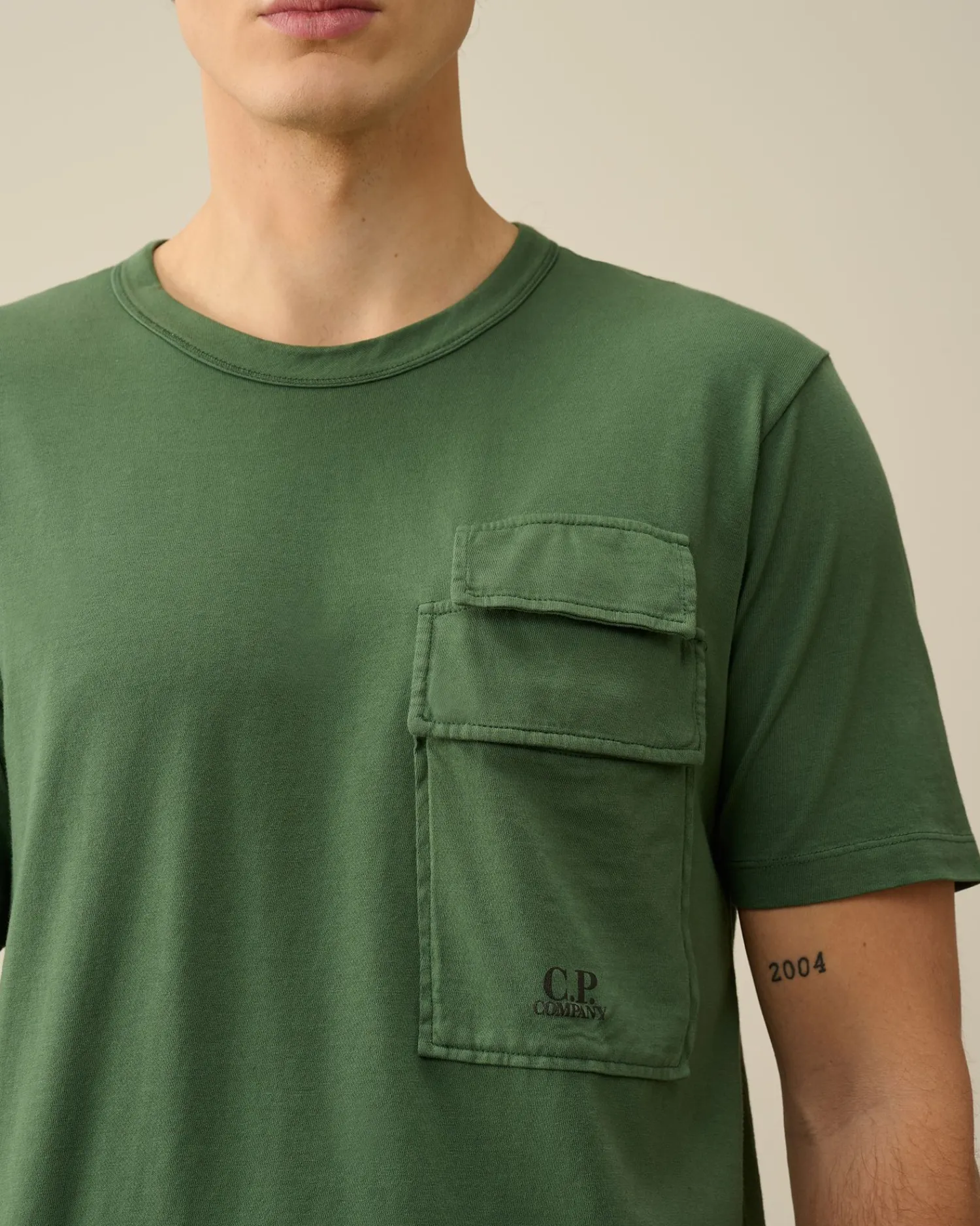Hot C.P. Company 30/1 Jersey Grafisk T-Shirt Blaek Bla