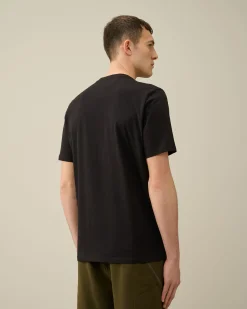 Shop C.P. Company 30/1 Jersey Label Style Logo T-Shirt Gaze Hvid