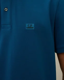 Best C.P. Company 30/1 Jersey Label Style Logo T-Shirt Stovregn Gra