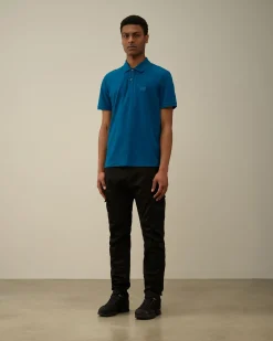 Best C.P. Company 30/1 Jersey Label Style Logo T-Shirt Stovregn Gra