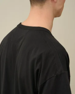 Store C.P. Company 30/1 Jersey Label Style Logo T-Shirt Stjernelys Bla