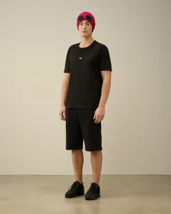 Store C.P. Company 30/1 Jersey Langaermet Logo T-Shirt Stovregn Gra
