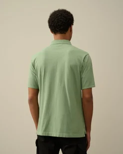 Sale C.P. Company 30/1 Jersey Langaermet Logo T-Shirt Sort