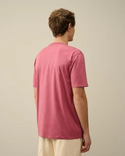 Sale C.P. Company 30/1 Jersey Logo T-Shirt Gra Melange
