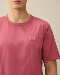 Sale C.P. Company 30/1 Jersey Logo T-Shirt Gra Melange