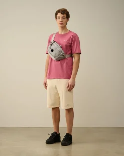 Sale C.P. Company 30/1 Jersey Logo T-Shirt Gra Melange