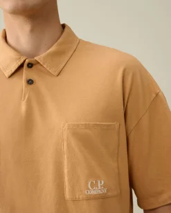 Best C.P. Company 30/1 Jersey Logo T-Shirt Stovregn Gra