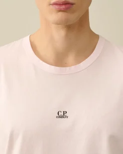 Shop C.P. Company 30/1 Jersey Logo T-Shirt Green Bay