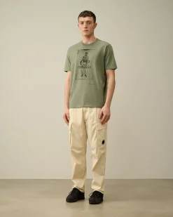 Hot C.P. Company 1020 Jersey Pocket Polo Shirt Green Bay