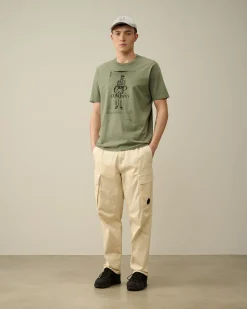 Hot C.P. Company 1020 Jersey Pocket Polo Shirt Green Bay