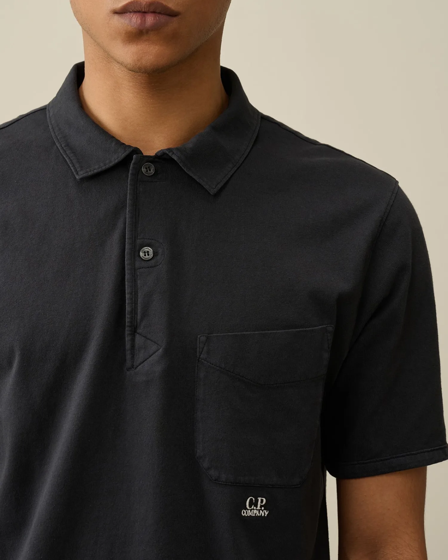Best C.P. Company 30/1 Jersey Relaxed Logo T-Shirt Rod Knop