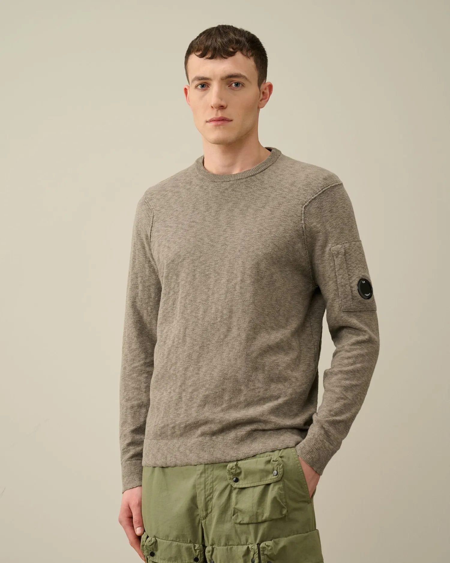 Shop C.P. Company 30/1 Jersey Relaxed Logo T-Shirt Sort