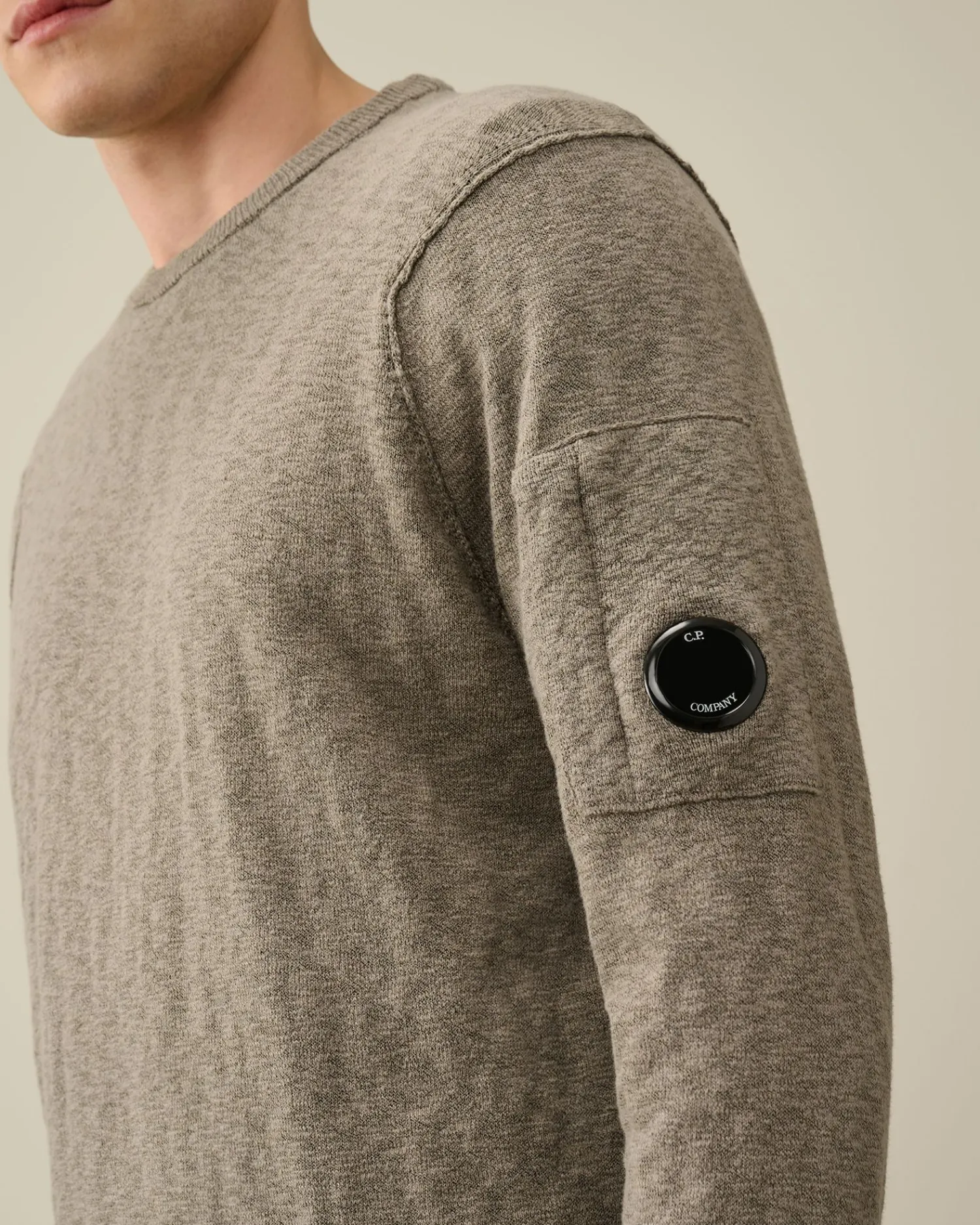 Shop C.P. Company 30/1 Jersey Relaxed Logo T-Shirt Sort