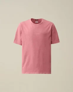 Online C.P. Company 24/1 Jersey Resist Dyed Logo T-Shirt Rod Knop