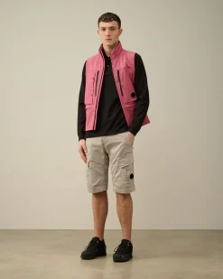 Sale C.P. Company 24/1 Jersey Resist Dyed Logo T-Shirt Hvid Paere