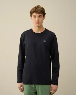 New C.P. Company 24/1 Jersey Resist Dyed Logo T-Shirt Andegron