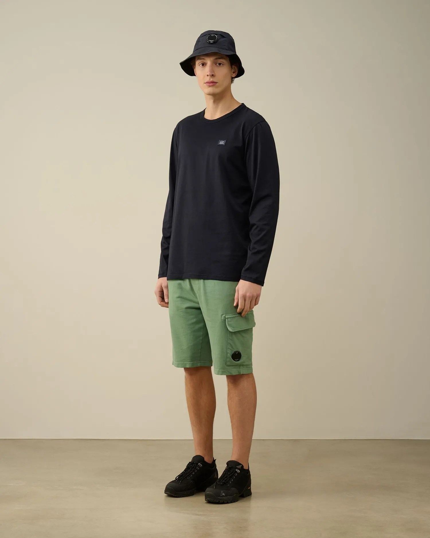 New C.P. Company 24/1 Jersey Resist Dyed Logo T-Shirt Andegron