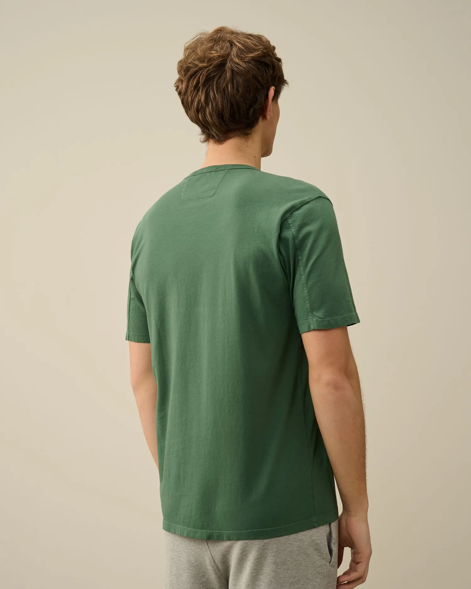 Clearance C.P. Company 70/2 Mercerized Jersey Langaermet T-Shirt Stjernelys Bla