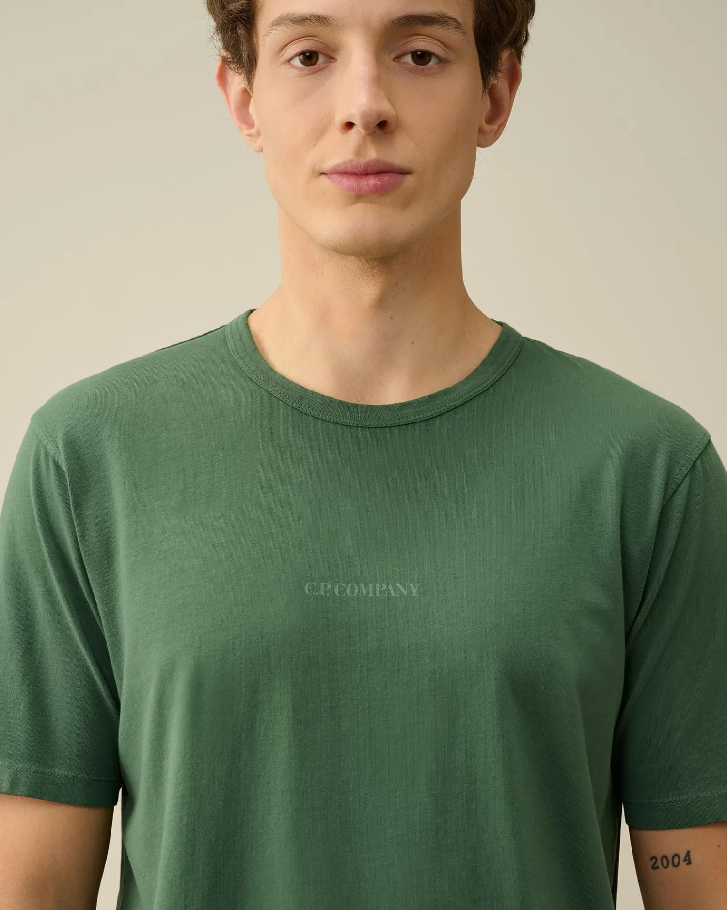 Clearance C.P. Company 70/2 Mercerized Jersey Langaermet T-Shirt Stjernelys Bla