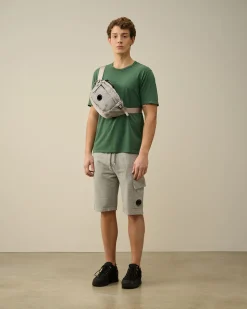 Clearance C.P. Company 70/2 Mercerized Jersey Langaermet T-Shirt Stjernelys Bla