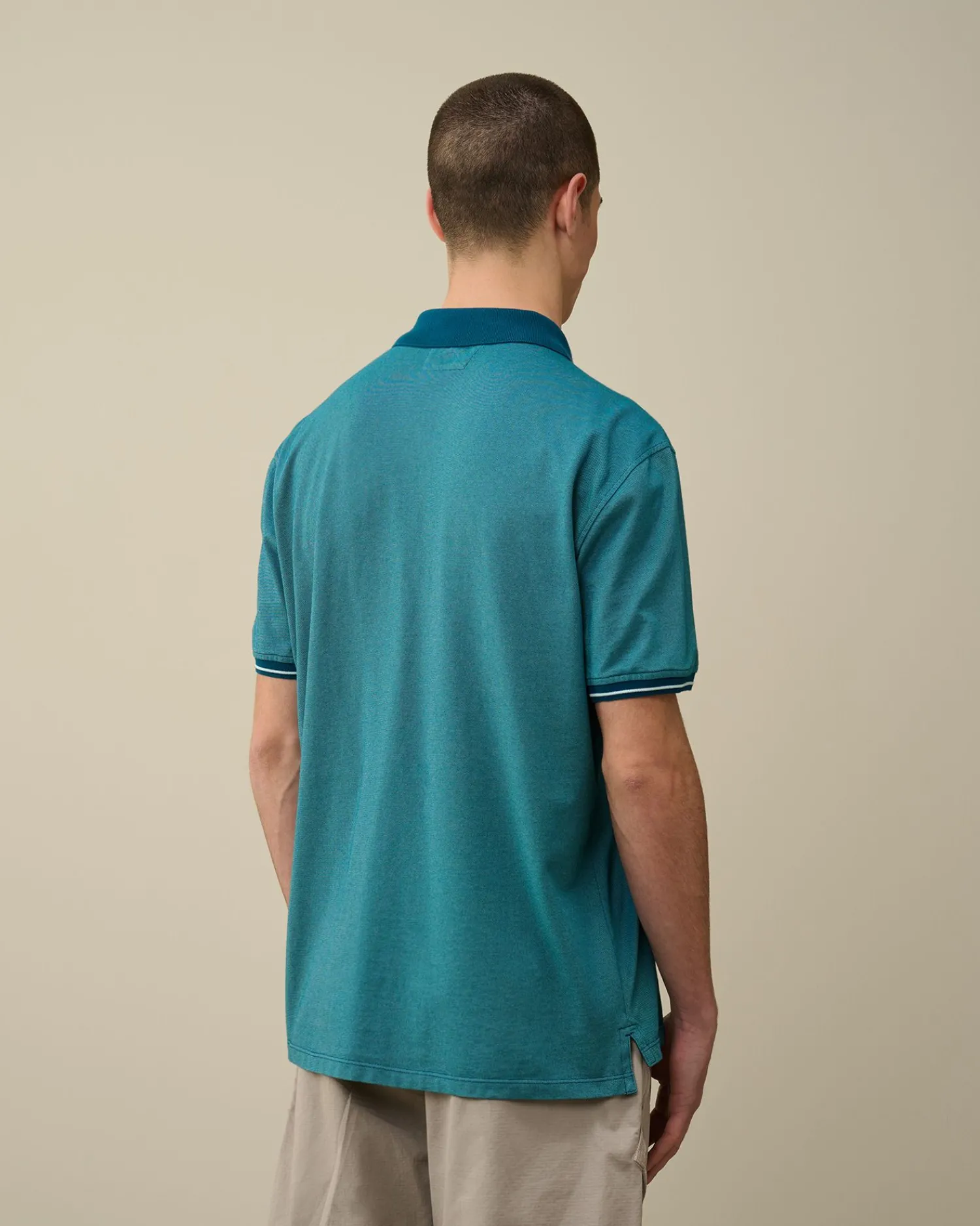 Online C.P. Company 70/2 Mercerized Jersey Langaermet T-Shirt Gaze Hvid