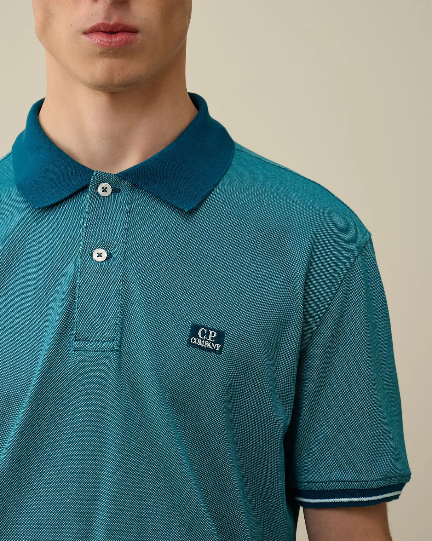Online C.P. Company 70/2 Mercerized Jersey Langaermet T-Shirt Gaze Hvid