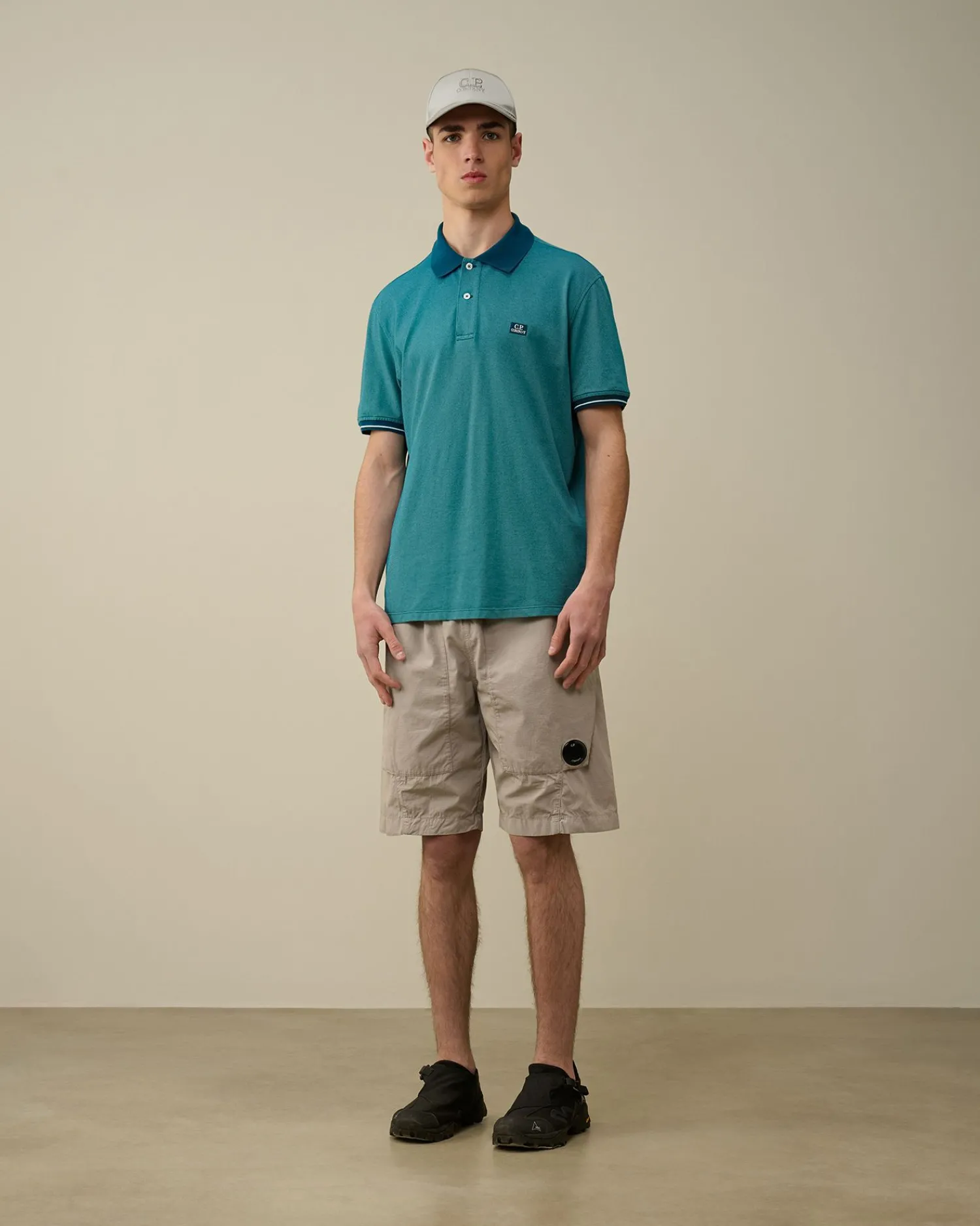 Online C.P. Company 70/2 Mercerized Jersey Langaermet T-Shirt Gaze Hvid