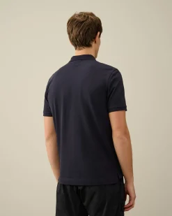 Online C.P. Company 70/2 Mercerized Jersey Langaermet T-Shirt Total Eclipse-Blue