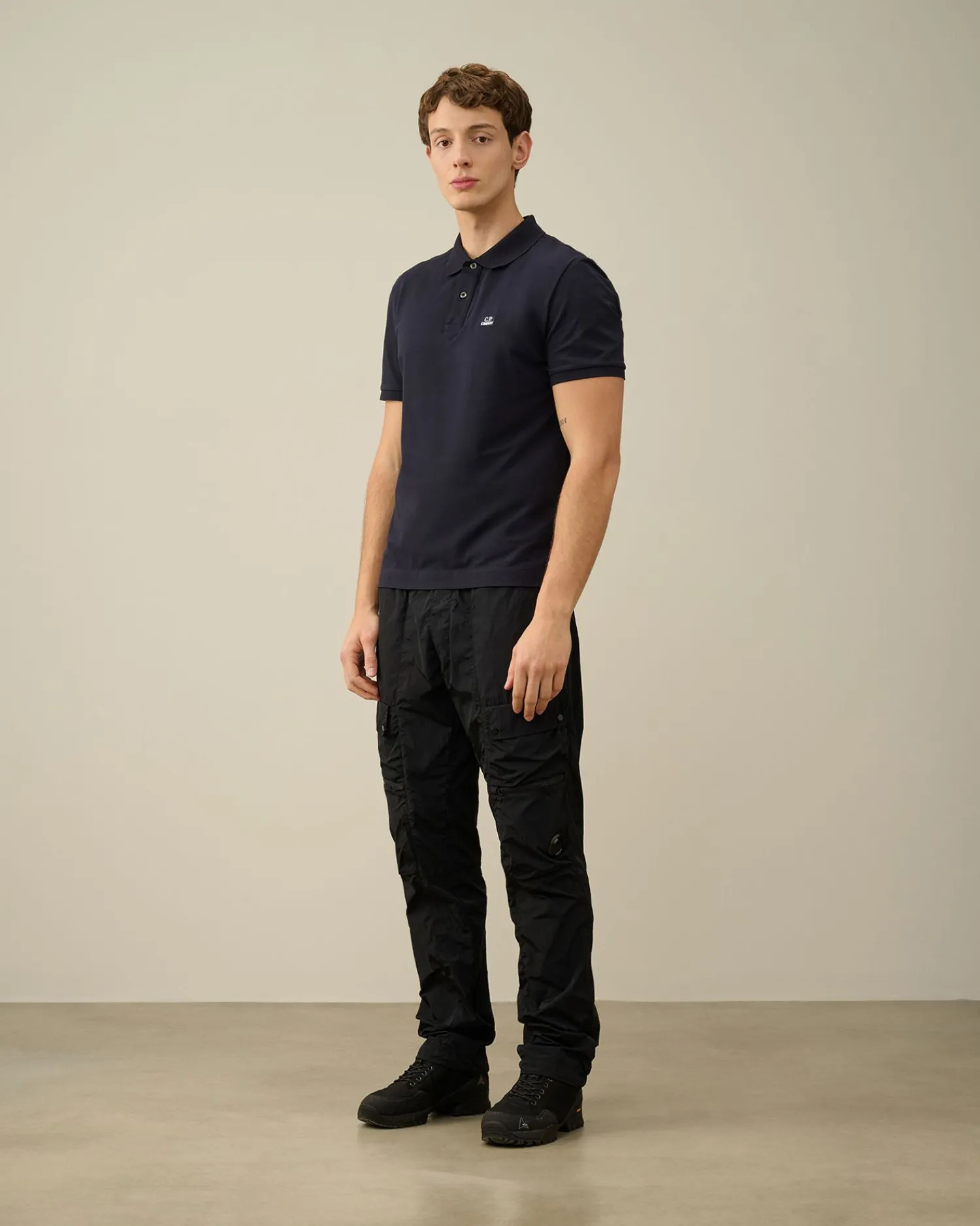 Online C.P. Company 70/2 Mercerized Jersey Langaermet T-Shirt Total Eclipse-Blue