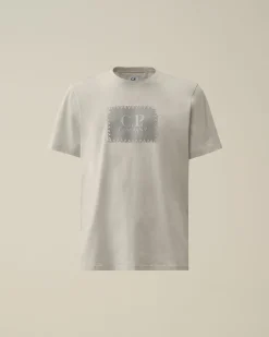 Shop C.P. Company 70/2 Mercerized Jersey Logo T-Shirt Stjernelys Bla