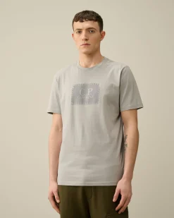 Shop C.P. Company 70/2 Mercerized Jersey Logo T-Shirt Stjernelys Bla