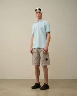 Cheap C.P. Company 70/2 Mercerized Jersey Polo Shirt Andegron