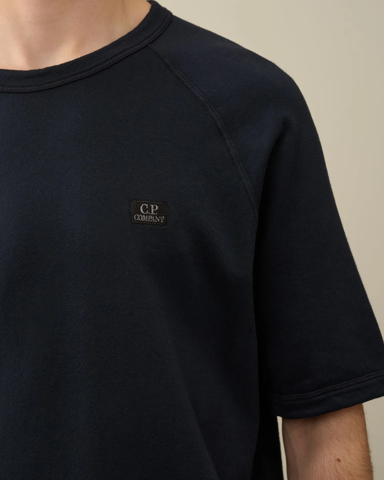 Clearance C.P. Company 30/1 Svampe Fleece Sweatshirt Sort