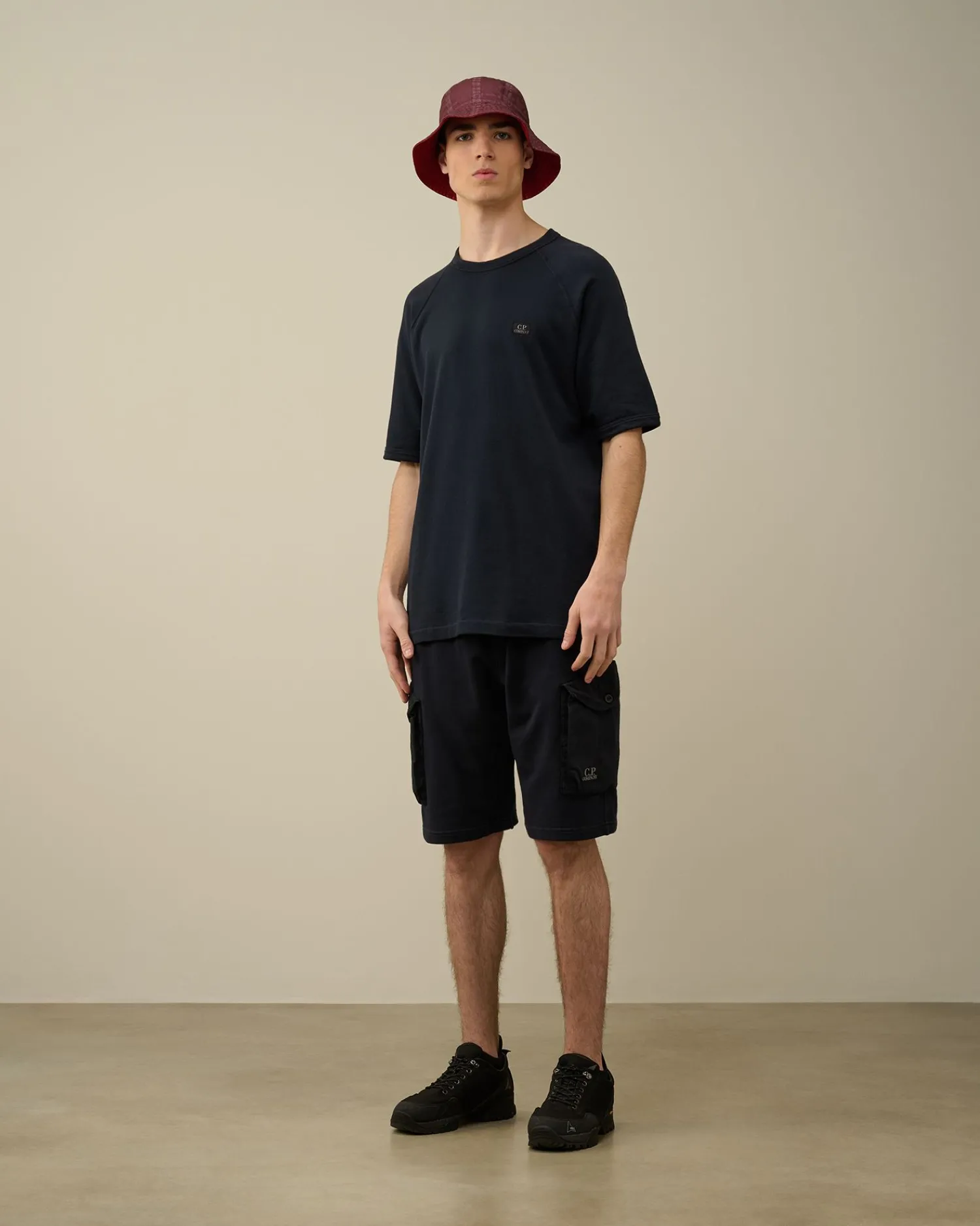 Clearance C.P. Company 30/1 Svampe Fleece Sweatshirt Sort