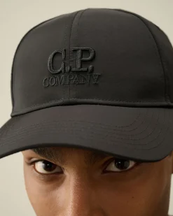 New C.P. Company Beanie Af Bomuldsbriller Rod Knop