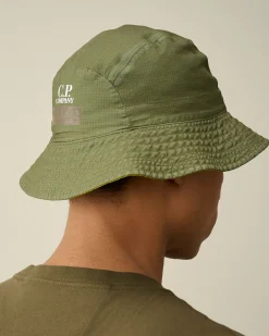 Clearance C.P. Company Beanie Af Bomuldsbriller Blaek Bla