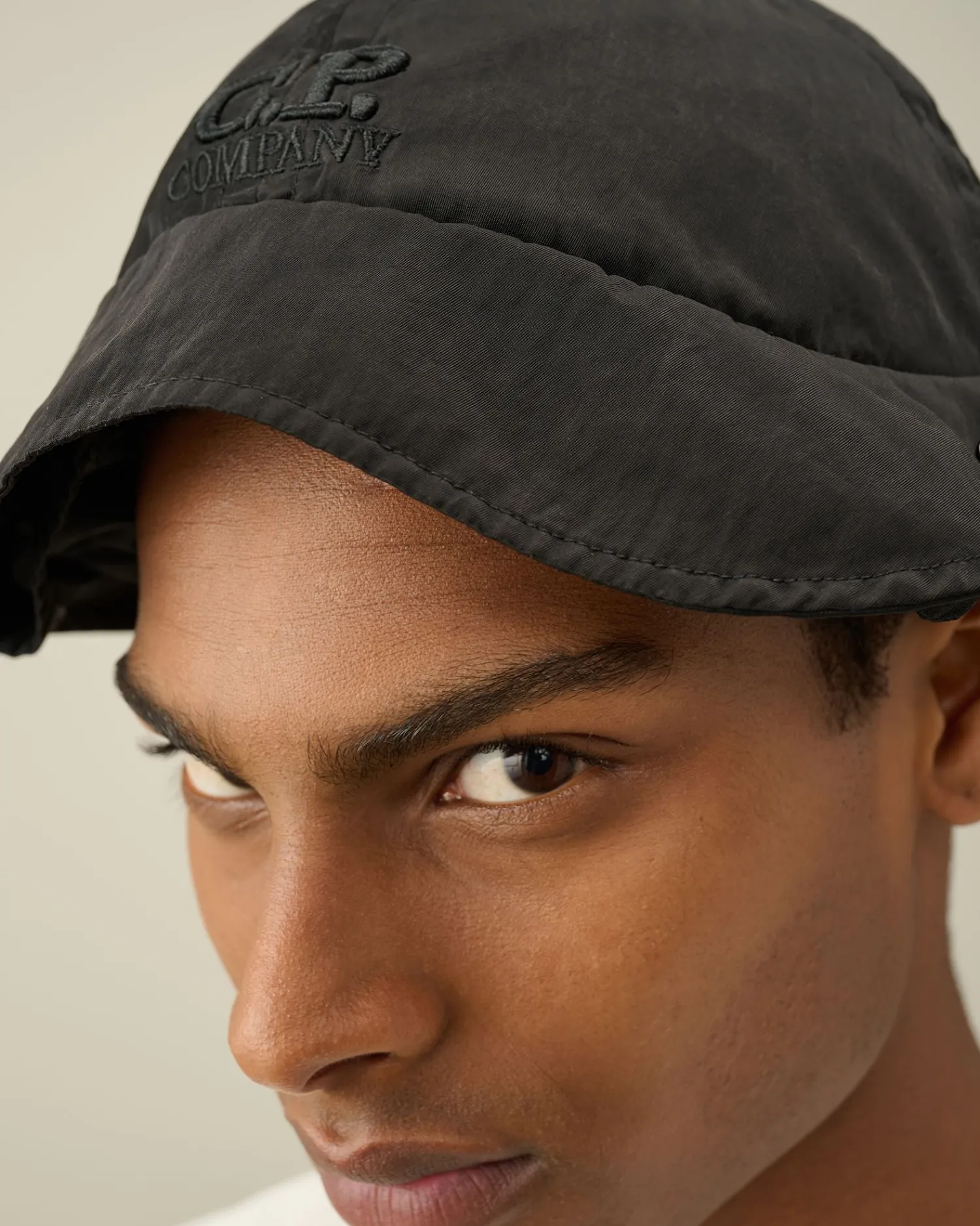 Best C.P. Company Beanie Af Bomuldsbriller Guld Flamme-Orange